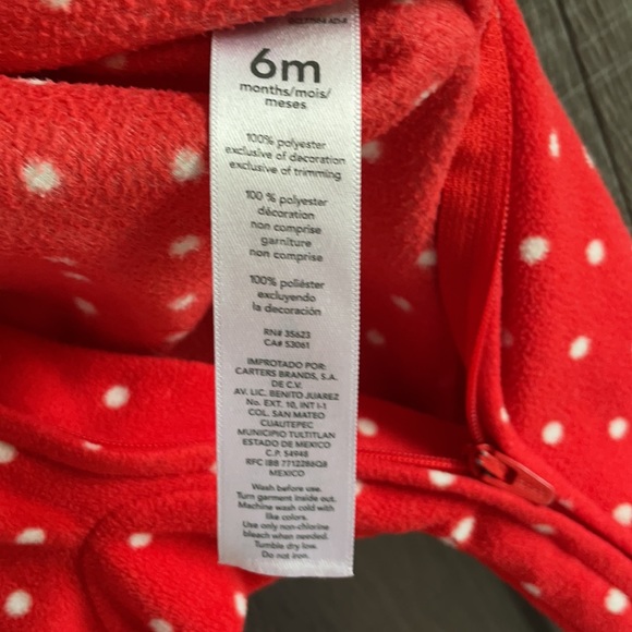 4/$24⭐️Carter’s fleece Christmas reindeer sleeper - Picture 5 of 5